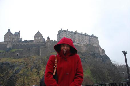 It's cold and drizzly but we're excited to be there!