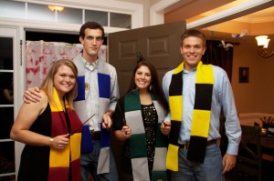 Former roommates and great friends! And look, we're all in different houses!