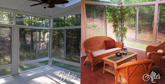 Out with the white, and in with the laminate!