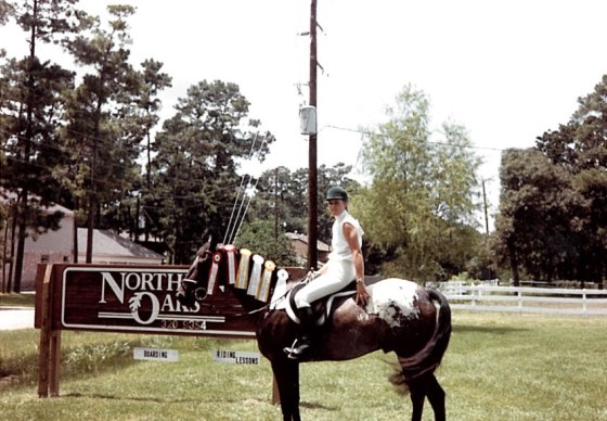 Ribbons with one of her favorites, Blue Boy