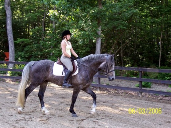 First ride on a freshly gelded Ivan