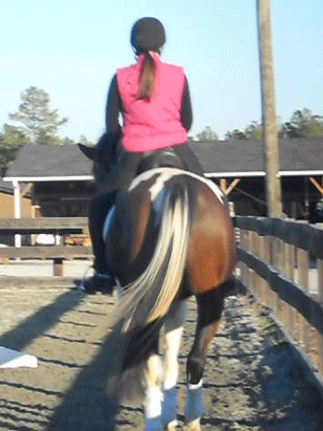 shifting weight over the outside hip