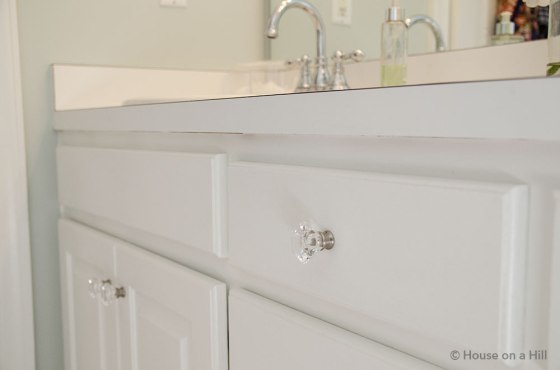 New acrylic knobs- and look, they all match!