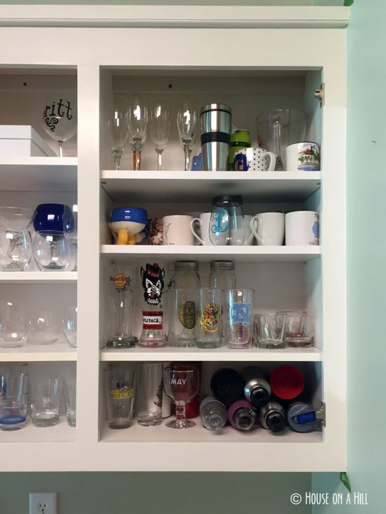 Worrying over White Duck included painting another swatch (right side of cabinet) to prove I wasn't crazy